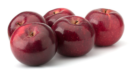 red apples isolated on white background