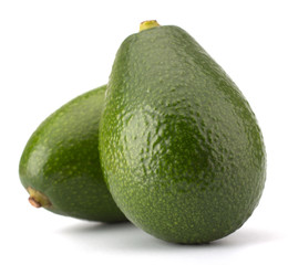 Fresh avocado fruit isolated on white background