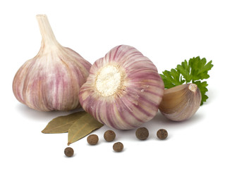 Garlic bulb isolated on white background