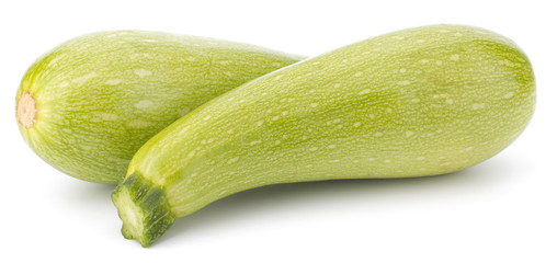 Fresh vegetable marrow isolated on white background