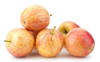 juicy apples isolated on white background