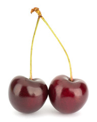 Cherry isolated on white background