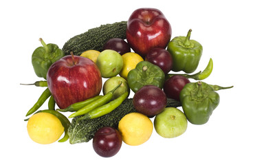 Close-up of vegetables and fruits