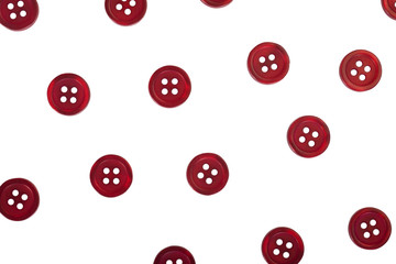 Red buttons on white background