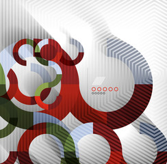 Geometric shapes abstract background