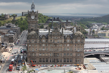 Aeriaal view Edinburgh, Scotland, UK