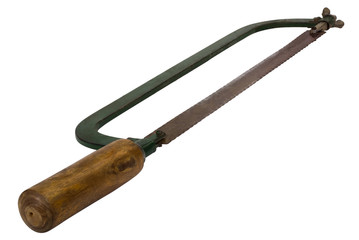 Close-up of a hacksaw