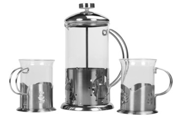Coffee maker with coffee cups