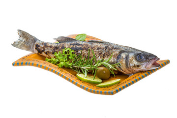 Roasted seabass