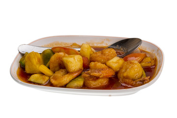 Shrimps with pinneaple