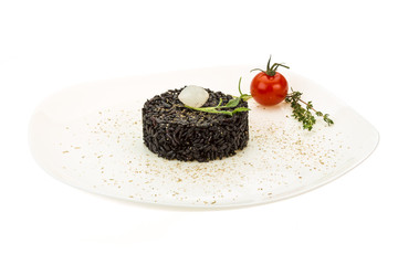 Black boiled rice