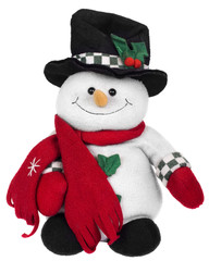 Stuffed snowman toy