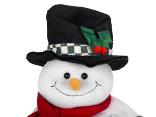 Stuffed snowman toy