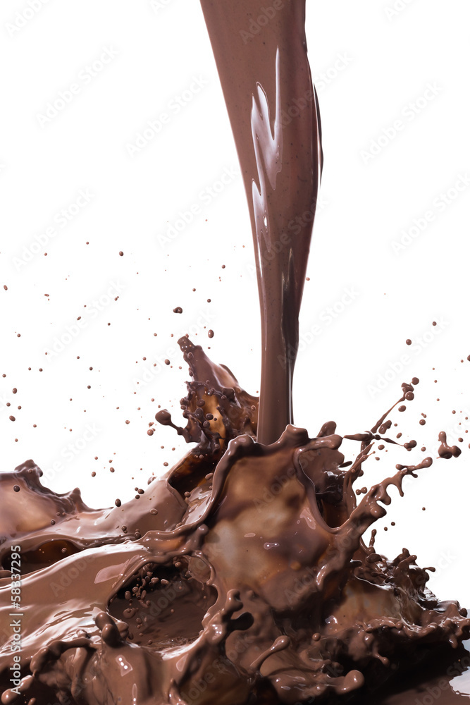 Wall mural hot chocolate splash