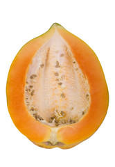 Close-up of a half of a papaya
