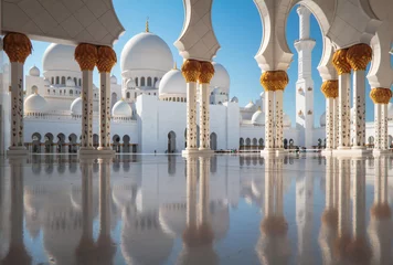 Zelfklevend Fotobehang White Mosque © olaf_rogers