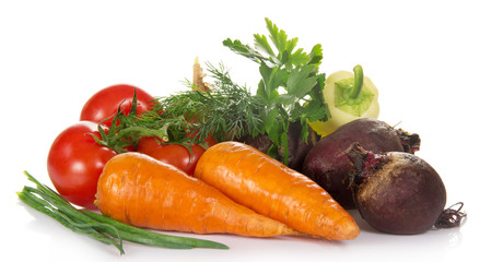 Still life of vegetables