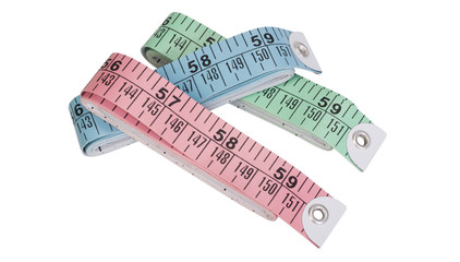 Close-up of tape measures