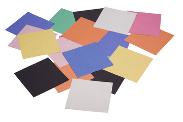 Close-up of blank adhesive notes