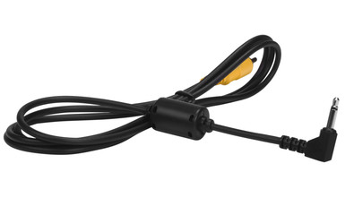 Close-up of an audio cable