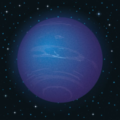 Planet Neptune in space © alexokokok