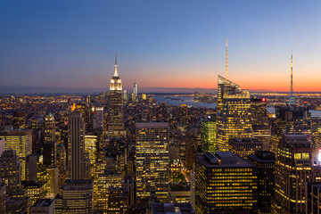 New-york coucher du soleil