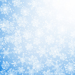 Fototapeta premium fallen snowflakes