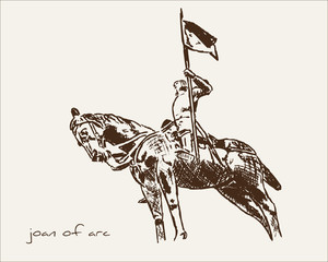 joan of arc -  statue