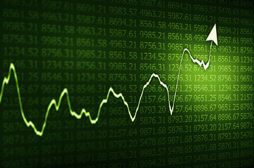 Electronic stock numbers and arrow