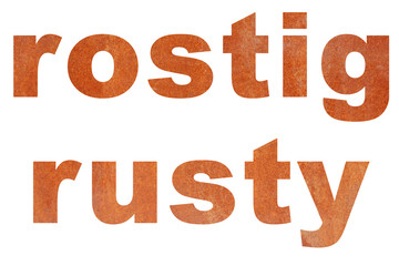 rostig Wort (rusty word)