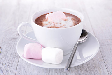 hot chocolate with marshmallows