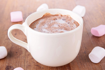 hot chocolate with marshmallows