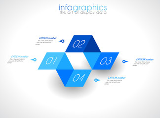 Infographic Design Template with modern flat style.