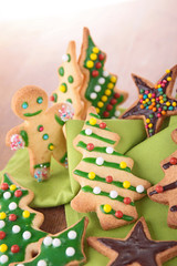 assortment of christmas cookie