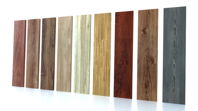 Flooring laminate or parqet samples