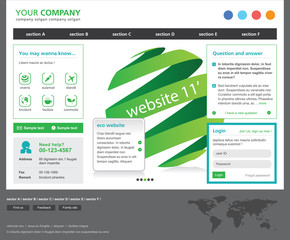Web site design template