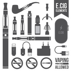 E-cigarette elements