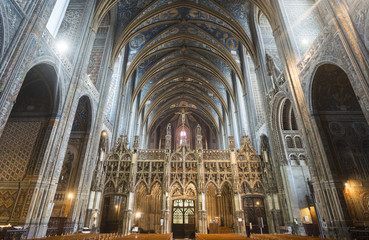 Fototapeta na wymiar Albi (Francja), wnętrze katedry