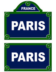 Obraz premium Parisian avenue plates
