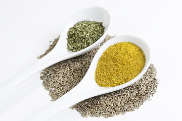 Parsley and aromatic cumin Curry