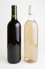Glass wine bottles
