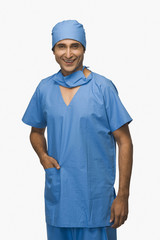 Portrait of a surgeon smiling