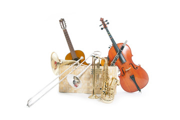 a lot of musical instruments