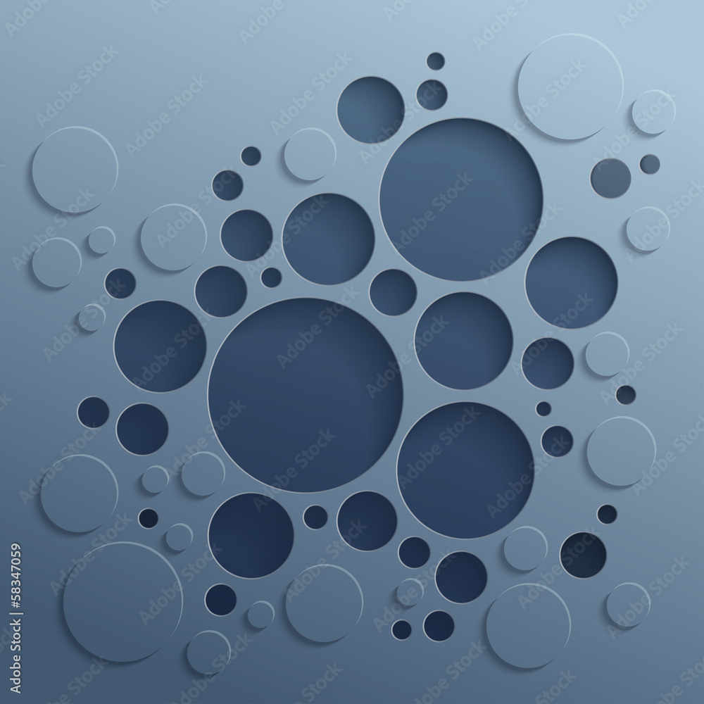 Poster abstract background with dark circles