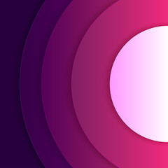 Abstract purple and violet round shapes background