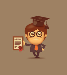 Student. Vector format