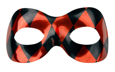 Red and black carnival mask