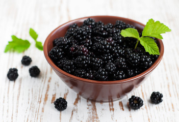 Bowl of Blackberries