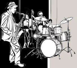 Gardinen Jazz-Band © Isaxar