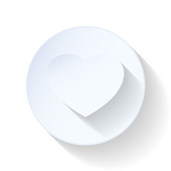 Heart flat icon